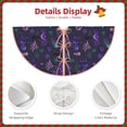thumbnail image 5 of Halloween Christmas Tree Skirt - Octopus Seahorse Jellyfish Purple 36 Inches Christmas Tree Skirt for Halloween Holiday Indoor Home Christmas Tree Decorations with Three Ribbons, 5 of 7
