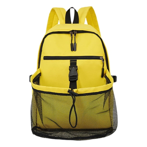Mochila de baloncesto Mochila de tenis con compartimento para pelotas Accesorios de decoración Amarillo