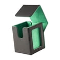 thumbnail image 3 of Caja de baraja de cartas Zulema almacenamiento de tarjetas con mangas color verde, 3 of 8