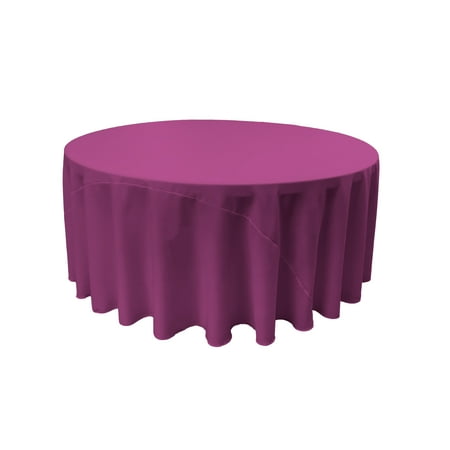 

LA Linen Polyester Poplin Tablecloth 108-Inches Round Magenta