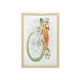 thumbnail image 1 of Batik Wall Art with Frame, Native Southeast Common House Gecko Moon Lizard Tropical Monster Graphic Design, Printed Fabric Poster for Bathroom Living Room, 23" x 35", Multicolor, by Ambesonne, 1 of 2