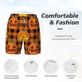 thumbnail image 4 of Kdxio Halloween Print Men'S Swim Trunks With Compression Liner 7 Inch Inseam Quick Dry Swim Shorts, 4 of 7
