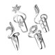 thumbnail image 1 of Anillo de apertura de punta de dedo Minnieouse de diamantes de imitación Plata, 1 of 1