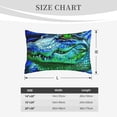 thumbnail image 3 of Fotbe Colorful Stained Glass Crocodile Pillow Cases - Envelope Closure - Luxury, Extra Soft, Cooling Pillow Covers - Wrinkle, Fade, Stain Resistant-20"x30", 3 of 8