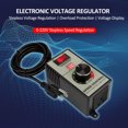 thumbnail image 3 of AC 100-120V US Plug Electronic Voltage Governor - 4000W Max Power, 0-120V Output, Overload Protection, 3-Digit Voltage Display, ABS Material for Electric Tools, Fans, Lamps - Black Speed Controller, 3 of 6