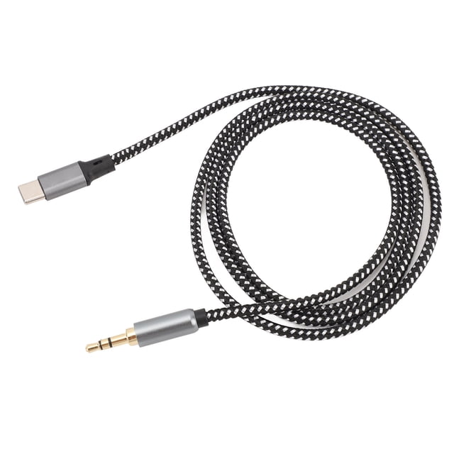 Cable USB C A Conector Auxiliar De Sonido De 3,5 Mm, TIPO C A Cable Trenzado De Transferencia Sin Pérdidas De 3,5 Mm Para Automóvil Doméstico
