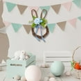 thumbnail image 4 of TUTUnaumb Easter Bunny Spring Wreath for Front Door,Easter Rabbit Door Wreath with Bowknot,Easter Egg Wreaths Spring Garland Easter Decor Farmhouse Wreath for Indoor Outdoor Porch Window Decor-Blue, 4 of 6