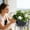 B, variant on Medium Hexagon Plastic Plant Pot with Saucer, Terracotta Look Planter for Indoor Outdoor Plants, Flower Pot with Drainage Holes for Garden Balcony Windowsill