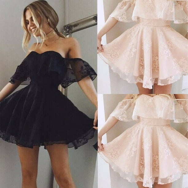 Women fashion Womens Dresses Fashion Formal Lace Short Dress Prom Ladies  Evening Party Cocktail Bridesmaid Wedding Dresses Clothing 