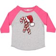 thumbnail image 3 of Inktastic Red and White Candy Cane Santa Christmas Funny Xmas Lights Boys or Girls Toddler T-Shirt, 3 of 5