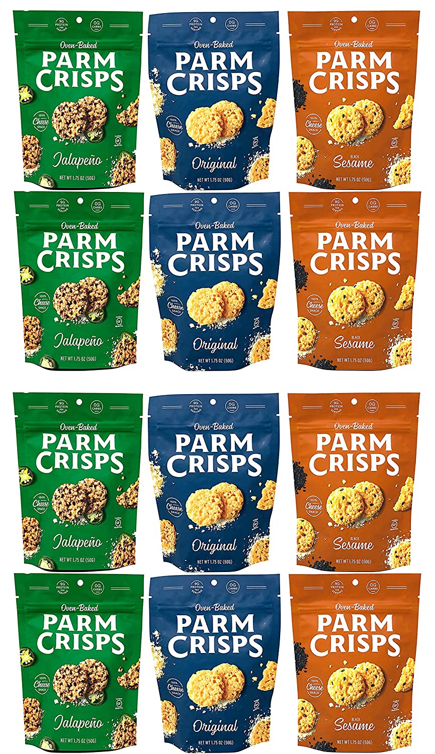 ParmCrisps, Made From 100 Real Parmesan Cheese, Gluten Free, Sugar