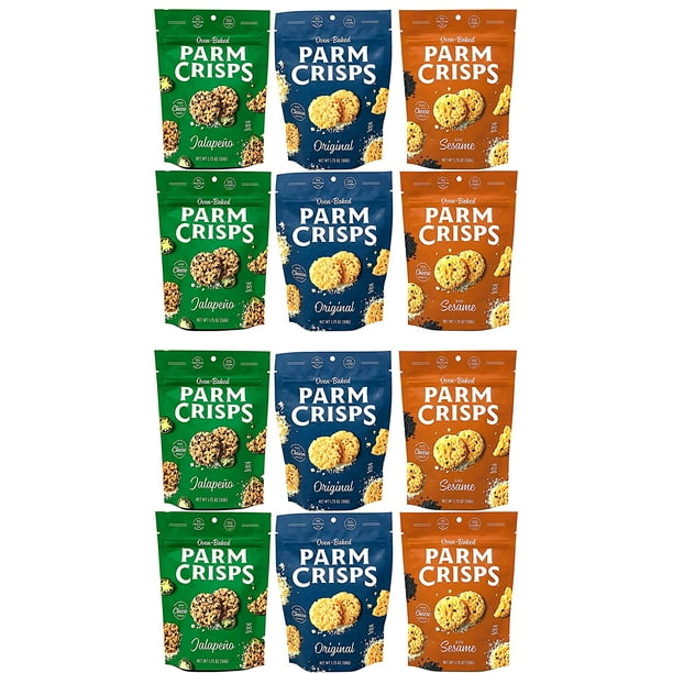 ParmCrisps, Made From 100 Real Parmesan Cheese, Gluten Free, Sugar