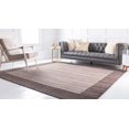 thumbnail image 4 of Unique Loom Tapis Carré de Transition Contemporain de la Collection Del Mar, 8', Brun Clair/beige, 4 of 10