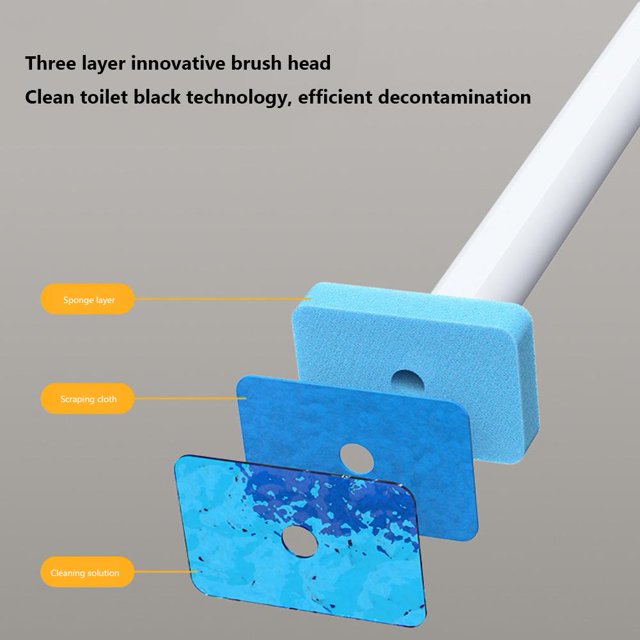 Cepillo desechable para inodoro Cabezales de repuesto Accesorios de limpieza para inodoros (A) Ndcxsfigh Libre de BPA