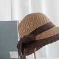 thumbnail image 5 of tarylea Wide Brimmed Hats for Women Sun Weaving Straw Hat with Bow Tie Casual Summer Beach Vacation Holiday Hat, 5 of 6
