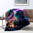 thumbnail image 1 of Blanket 3D Thick Warm Fleece Blanket Turtle Navy Reversible Warm Fleece Blanket, 1 of 6
