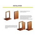 thumbnail image 4 of Bisagras de puerta pivotantes Bisagras de estantería ocultas de alta resistencia Bisagras de puerta secreta Eje de 360 grados (2 piezas), 4 of 5