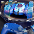 thumbnail image 6 of RC Stunt Car for Kids 360° Rotation Remote Control Car with Double Sided Flip & Lights for Boys Christmas Birthday Gifts(Light red), 6 of 7