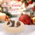 thumbnail image 3 of Cama para hámster, alfombrilla redonda de terciopelo cálida para dormir para hámster/erizo/ardilla y otros animales pequeños, 3 of 5