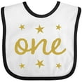 thumbnail image 3 of Inktastic 1st Birthday One Gold Boys or Girls Baby Bib, 3 of 4