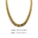 thumbnail image 5 of KAKOWELY 2 cadenas doradas falsas, collares decorativos para hombre, collares únicos de estilo hip-hop., 5 of 5