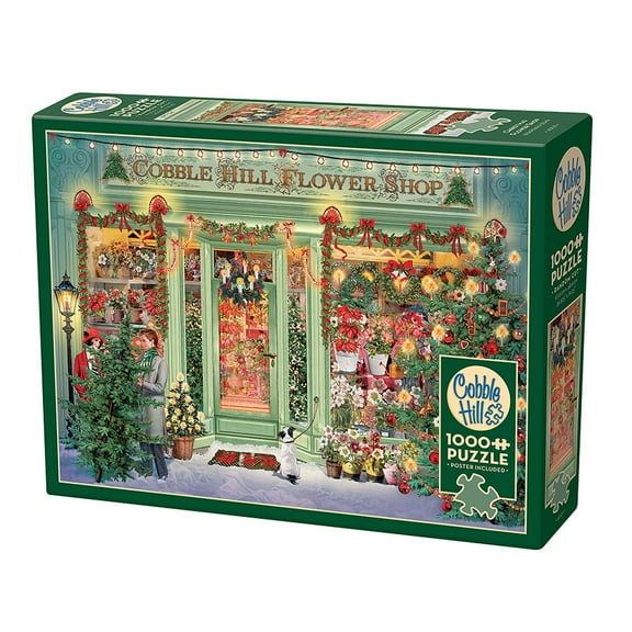 Cobble Hill Christmas Flower Shop Jigsaw Puzzle