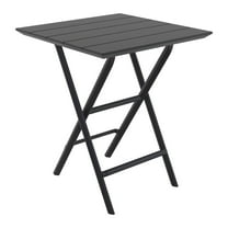Compamia Helen Square Folding Bistro Table 24 inch Black