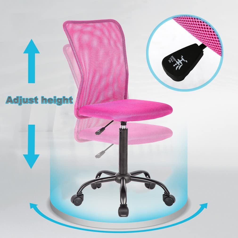 BestOffice Ergonomic Office Chair, Lumbar Support, Swivel Rolling for  Women, 4 pack(Pink)