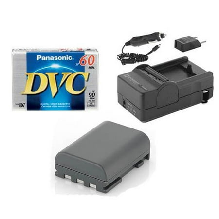 Canon ZR500 Camcorder Accessory Kit includes: DVTAPE Tape/ Media, SDNB2LH Battery, SDM-118