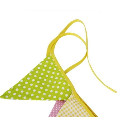 Rainbow Flag Banner Cloth Pennant Bunting Baby 12 Pcs The Sign Christmas Decorate Party Decorations Stuff Outdoor