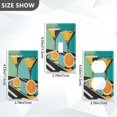 thumbnail image 7 of Yayeee Blank Wall Plate Cover 1-Gang 4.5"x2.7" Home Unused Decorative Outlet, Orange Glasses, 7 of 7
