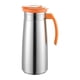 thumbnail image 3 of Jarra de acero inoxidable para agua fría, gran capacidad, 1,3 l, reutilizable Naranja, 3 of 9