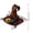 *03-Brown, variant on Cutuoiiu Women Halloween Party Accessory Solid Color Pleated Witch Hat Wide Brim Pointed Hat for Halloween Dress‑Up Theme Events