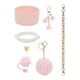 thumbnail image 3 of Juego de accesorios para tazas, juego de colgantes para tazas, adorno decorativo con flores, bonitos llaveros con dijes, juego de cadenas para tazas Rosa claro, 3 of 8