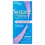 Systane Contacts Lubricant Eye Drops, 12 mL 2 Pack