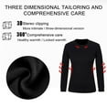thumbnail image 5 of 2Pcs/Set Thermal Underwear for Men Ultra Soft Long Johns Fleece Lined Warm Base Layer Mens Thermals top and Bottom Set of 2, 5 of 8