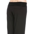 thumbnail image 5 of Comfy Fold Over Linen Pants (Black), 5 of 7