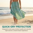 thumbnail image 2 of Unique Bargains 2Pcs Sand Resistant Rapid Dry Towel Green Crimson 71" x 35"/71" x 40", 2 of 8