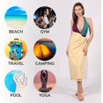 thumbnail image 6 of Nova Extra Large Quick Drying Towel for Swimming Sports Beach Gym  100% Organic Cotton,37 x 71 Inches, Yellow, 6 of 7