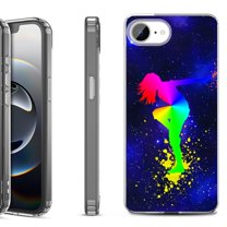 Shockproof Protective Phone Case for iPhone 16e, by OneToughShield - Cosmos Dance