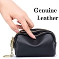 thumbnail image 3 of monederos con cremallera de triple capacidad y cartera de viaje pequeña con llavero, 3 of 5