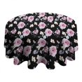 thumbnail image 4 of Pioneer Flower Floral Print Pattern Round Tablecloth 60"x60",Wrinkle Wipeable Table Cloth for Kitchen Dining Room Picnic Patio Party, 4 of 6