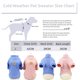 thumbnail image 2 of Suéter para perro de 2 piezas, prendas de punto de ochos para clima frío, ropa cálida gruesa de cuello alto clásica (azul cielo + rosa), 2 of 6