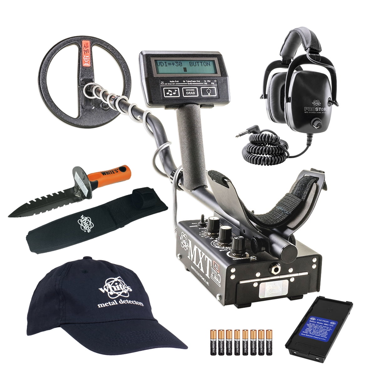 Whites MXT All Pro Metal Detector GEARED UP Bundle