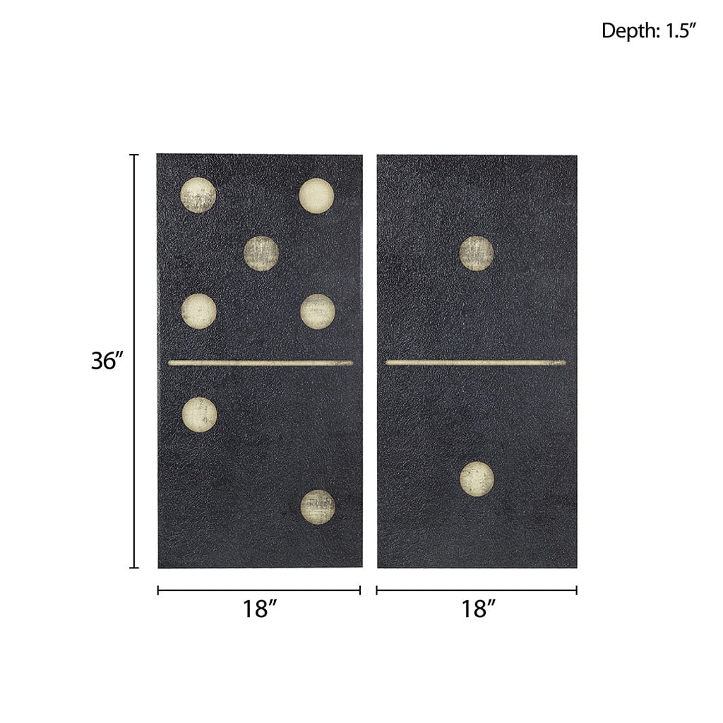MAYEERTY 2-Piece Canvas Wall Art Set - Polka Dot Texture Painting