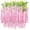 Pink, variant on 12 Pack Artificial Flowers Silk Wisteria Vine Ratta Hanging Flower (Red)