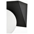 thumbnail image 4 of Living District Jillian 3-Light Iron & Glass Bath Sconce in Black/Frosted White, 4 of 5