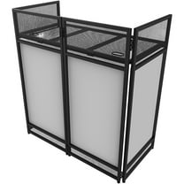 Odyssey DJBOOTH40 Folding DJ Booth with Scrim Kit and Carrying Bag Black