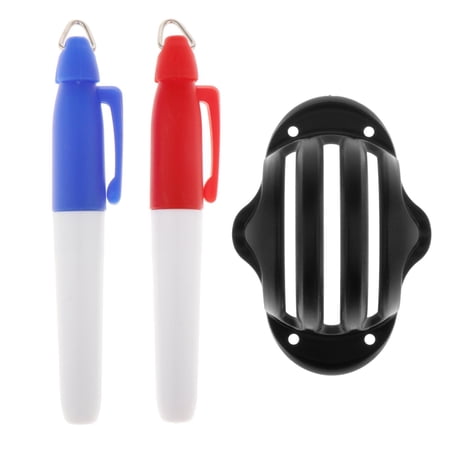 Golf Ball Liner Marker Template Alignment Marker Pens Putting Aids - Black, 3.