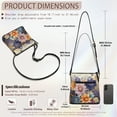 thumbnail image 7 of Kuiaobaty Mandala Flower Print Crossbody Bag for Women, Lightweight Vegan Leather Hobo Purse with Adjustable Strap, Waterproof Multi Pocket Crossbody Shoulder Bag for Travel & Shopping, 7 of 7